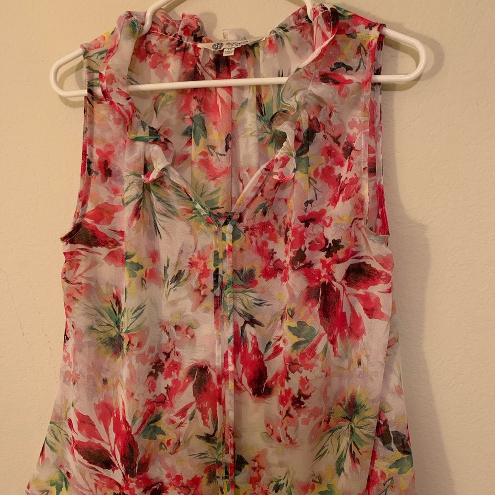 Floral print float tank